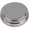 SMOKERTOOLS Modern Silver Round Metal Ashtray