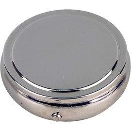 SMOKERTOOLS Modern Silver Round Metal Ashtray