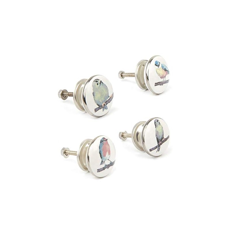 Totally Decor Laura Ashley x 4 Ceramic Bird Illustration Draw