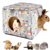 SUPERPAWS 2 Pack Guinea Pig Bed, Guinea Pig Hideout Washable