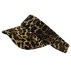 Buzz Selection CAP959 Sun Visor Hat, Leopard Pattern, Golf, Running,
