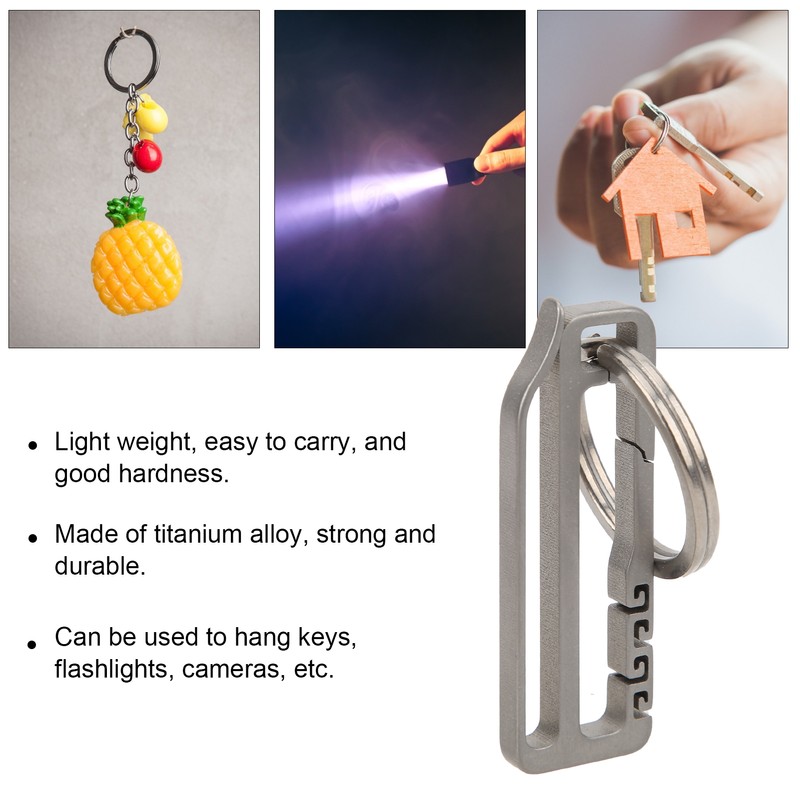 Titanium Alloy Belt Hang Buckle Durable Key Chain Waist Hanging