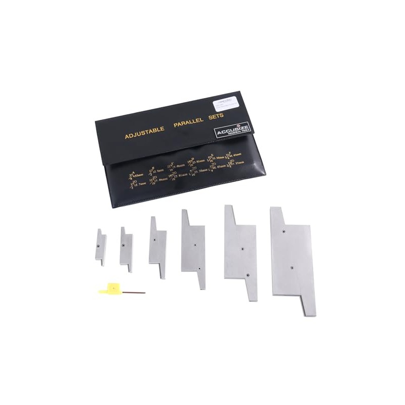 Accusize - 6 Pair/Set Adjustable Precision Parallel Set, EG02-5001