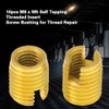 QANYEGN 10Pcs Self Tapping Threaded Insert, Brass Threaded Insert, 302