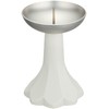 Tokai Wax Candelabra Moe Safety Patent Candlestick, White, 166-W