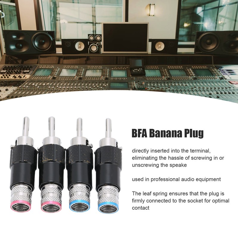 Preffair Banana Plugs HIFI Banana Speaker Plug Connectors for 10mm