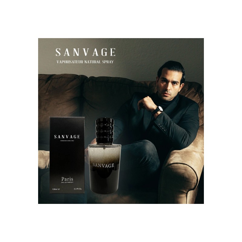 Sanvage for Men - 3.4 Oz Men's Eau De Toilette