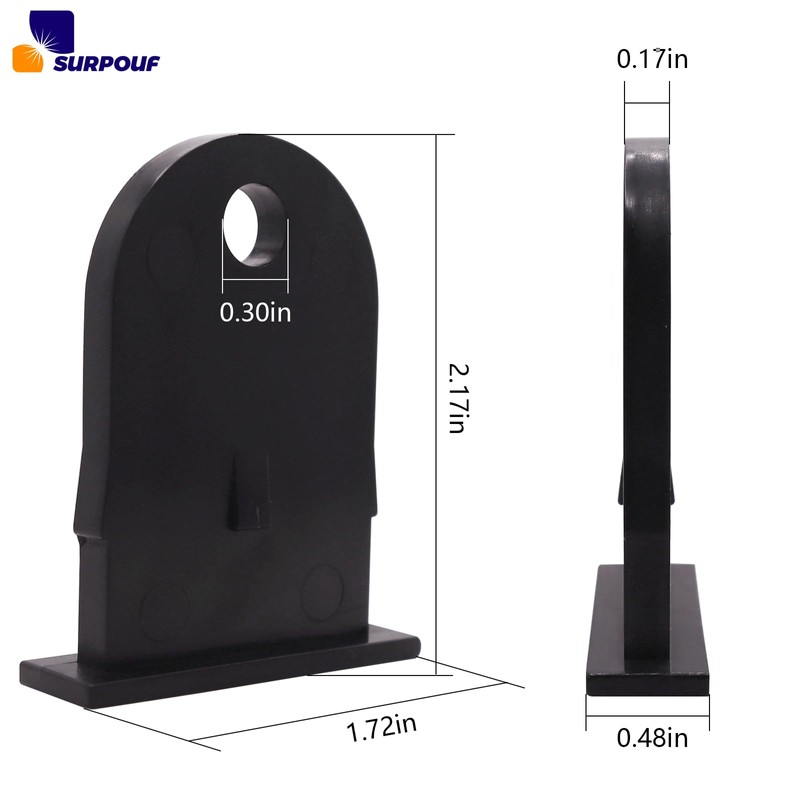 SURPOUF Outdoor Resin Shed Hasp Latch, Plastic Hasp Latch,Newly Upgraded