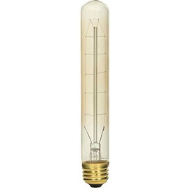 Satco S2421 Vintage 40 Watt; T9 Incandescent; Clear; 3000 Average Rated Hours; 160 Lumens; Medium Base; 120 Volt