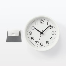 MUJI MJ-ACSW2 44275702 Analog Watch, Small (with Stand), White, 4.9 x 2.1 x 5.1 inches (124 x 54 x 130 mm) (Stand)
