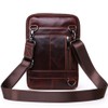 Xieben Leather Shoulder Crossbody Travel Bag for Men Women, #02redbrown