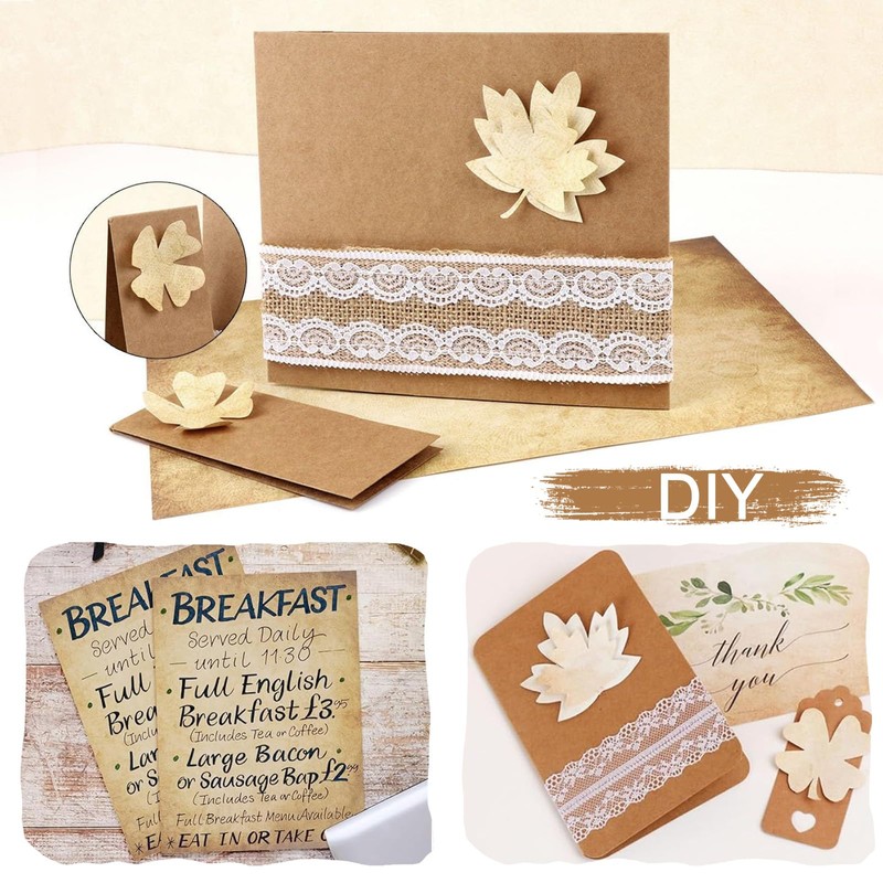AUNHOKE Certificate Paper A4 Printable Vintage Paper 100 g/m² Printed