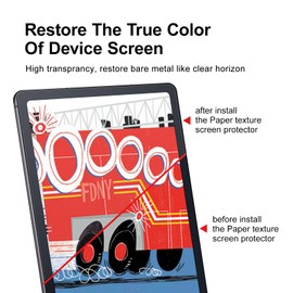 BERSEM 2-Pack Paper Screen Protector Designed for Galaxy Tab S9 FE 10.9 inch, Galaxy Tab S9 / S8 / S7 11 inch, Matte Tab S7 Anti Glare with Easy Installation Kit Write and Draw Like on Paper