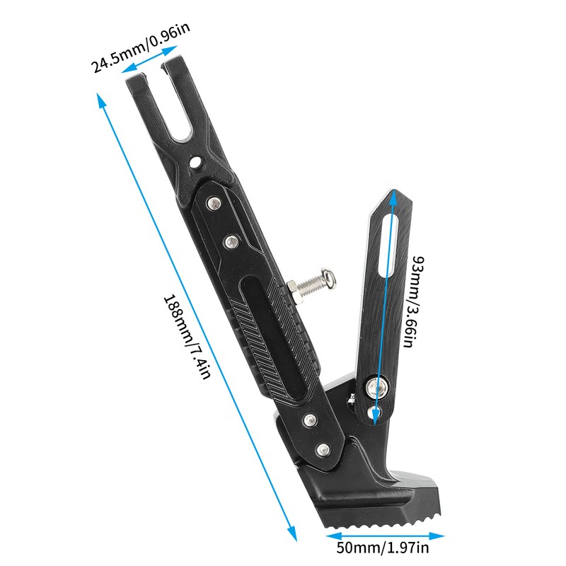 Universal Motorcycle Side Stand Adjustable Foot Brace Parking Leg Kickstand