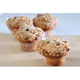 Poppie's Dough Fresh Baked Large Gourmet Muffins (12 Pieces) Blueberry Streusel