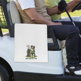 BCUANGD Dog Golf Towel - Retro Puppy Dog Pet Golf Bag Accessories Towel, Trendy Preppy Disc Weave Waffle & Ball Towels with Carabiner Clip Birthady Gifts for Golfer Women Kids, 16"x24"