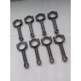 rodspeedracing 5140 Steel I-Beam Rods 6.0 Inch, Bushed Pin, Fits FOR SBC 350 Chevy Small Block