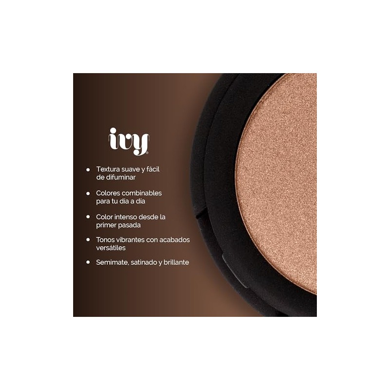 Kit de Maquillaje Viral; Sombra Dorada Goldie Sin, Plumon Delineador