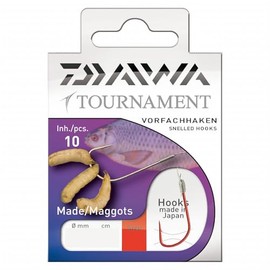 Daiwa Tournament Madenhaken Vorfachhaken 50cm 10Stk., Size 12