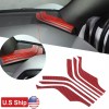 autopart2021 Red Carbon Fiber Instrument Dashboard Side Panel Trim For