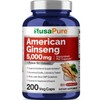 NusaPure American Ginseng 10:1 Extract, 500 mg Equivalent to 5000mg