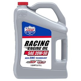 Lucas Oil SAE 20W-50 Racing Engine Oil, 5 Quart (Pack of 1)