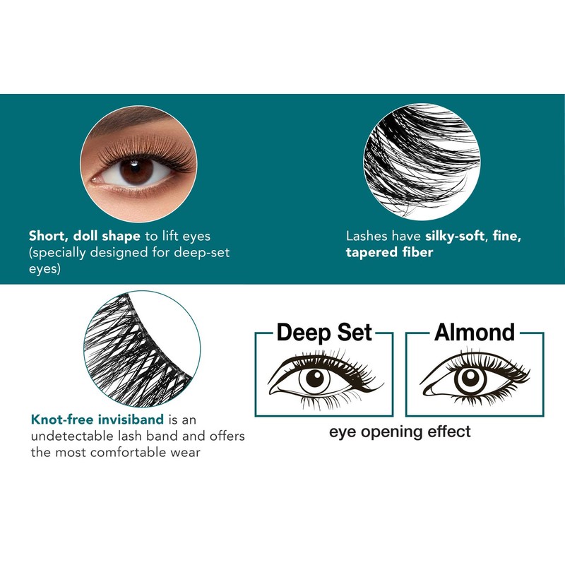 Ardell Lash Extension FX B-Curl False Eyelashes - Eye-Opening Effect