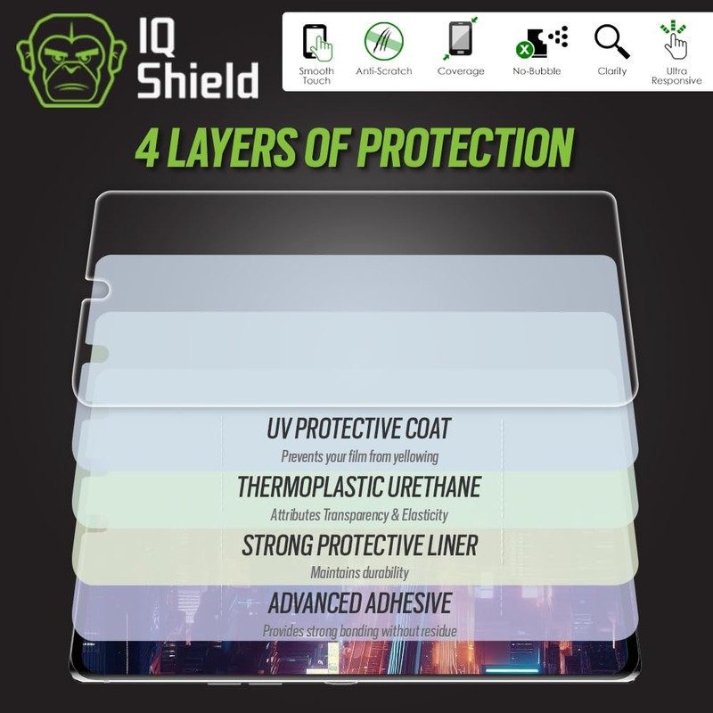 IQShield Screen Protector Compatible with LG Velvet 5G UW (2-Pack)