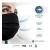 Sanwo Cubre Bocas Negro Tricapa Sanwo 50 Piezas Termosellado