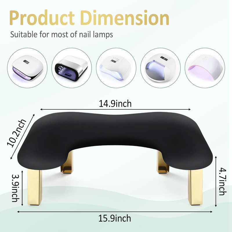 Nail Arm Rest, Arm Rest for Nails Tech, Foldable Nail