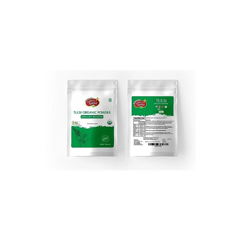 Nature's Basket Tulsi Powder, Holy Basil Powder 0.5 LB (227g)