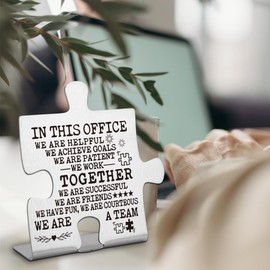 Decoración inspiradora de la oficina del equipo, regalos de equipo para el personal de los empleados, regalos de agradecimiento para el equipo, regalo de jubilación para compañero de trabajo, jefe,