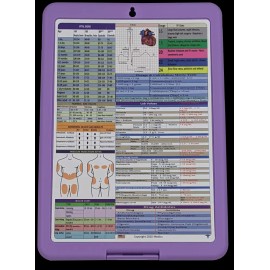 medics Nursing Clipboard  -PURPLE  -reference sheets -great for clinical