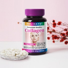 Holidays 홀리데이즈 콜라겐 120정 1병 (4개월분) Holidays Collagen 120 Tablets 1 Bottle (4-Month Supply)
