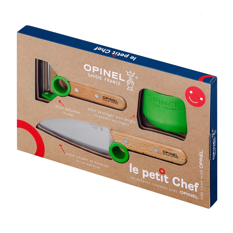 OPINEL Le Petit Chef Complete 3 Piece Kitchen Set, Chef