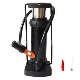 Portable Bike Floor Pump,Single Barrel Foot Pump Bike Pump Bicycle Tire Air Pump Mini Floor Pump with Presta and Schrader Valve for Road Bike Tyre,MTB,Air Cushion,Balls