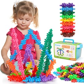 Kids Building STEM Toys for 2 3 4 5 6 Year Old Boys Girls, 300PCS Building Blocks for Toddlers 1-3 3-5 Building Toys for kids ages 4-8 8-12 Girls Boys Gifts for 3 4 5 6 7 8 year old Construction Games