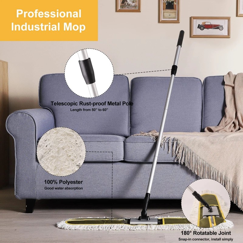 36" Commercial Dust Mops for Floor Cleaning Heavy Duty Floor