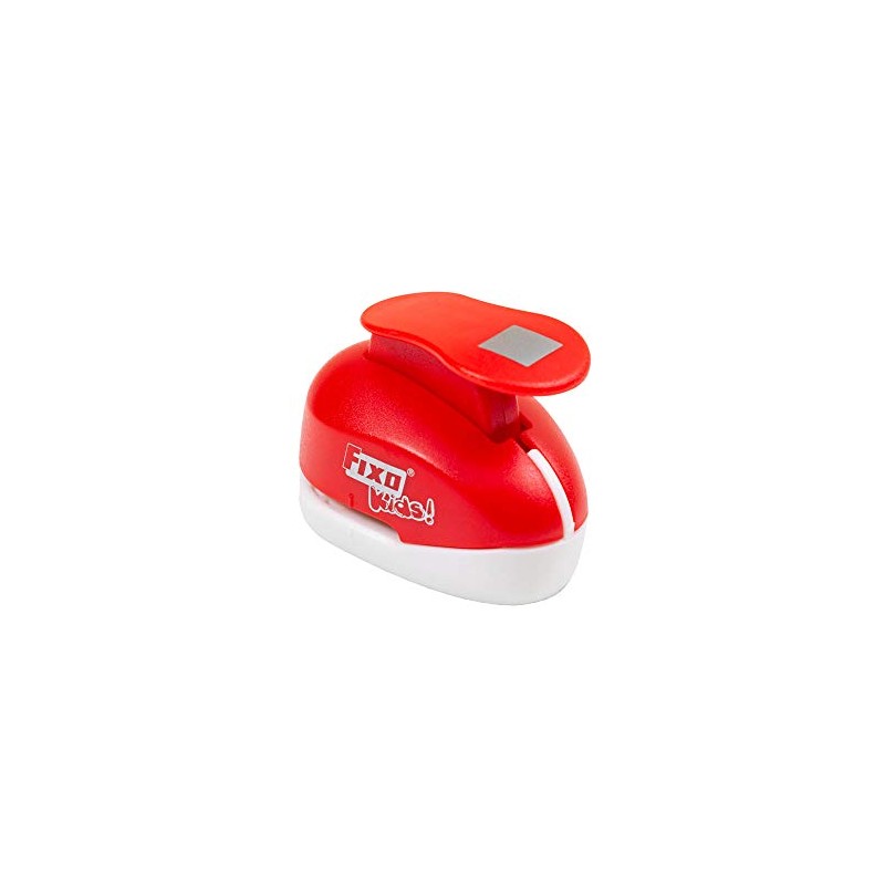 Fixo Punch with Shape, Square, Medium, Red