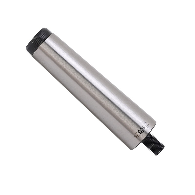 Drill Chuck Arbor MT3 Shank to 3/8in‑24 Threaded Mill Chuck