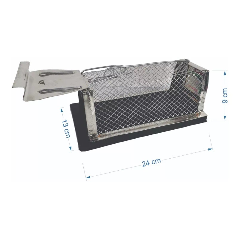 Jal 10 Ratoneras Tipo Jaula Trampa Raton Rata 24cm