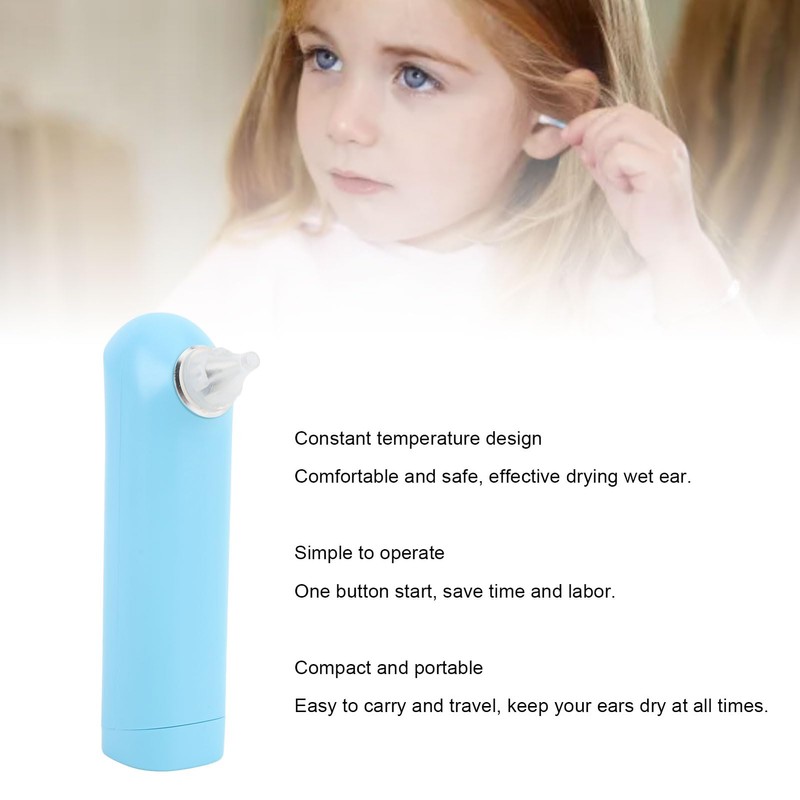 Ear Dryer, Rechargable Ear Water Remover with Consistent Temperature, Ear