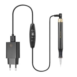 CHUSE P1 Tattoo & Permanent Makeup Machine Kits - Eyebrow Tattooing Gun Sets with 0.35 mm Needles and Caps (P1 Machine Kit)