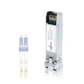 Elfcam® - 10Gb SFP+ Fiber Optic Transceiver Module, LC/UPC DM Connector (OS2), 10GBase-LR SFP+ Module 1310nm, Freebox Ultra Compatible