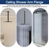 12 Inch Ceiling Mount Shower Arm - Black Shower Arm