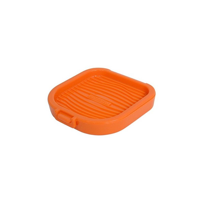 Casabella 4-1/2-Inch Square Silicone Microegg Cooker, Orange