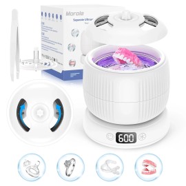 Unbranded Ultrasonic UV Cleaner for Dentures, Retainer, Mouth Guard, Aligner,45kHz 190ML