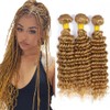 28 30 32 Inch Honey Blonde Bundle Color #27 Deep