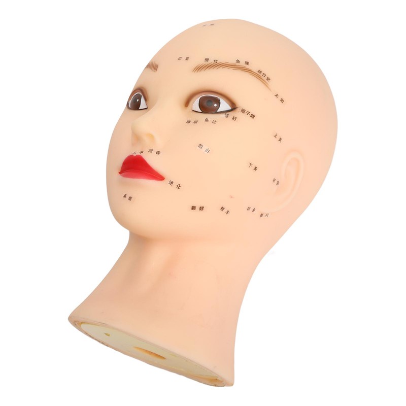 Soft Mannequin Head Realistic Skin Texture Eyelash Extension Mannequin Head