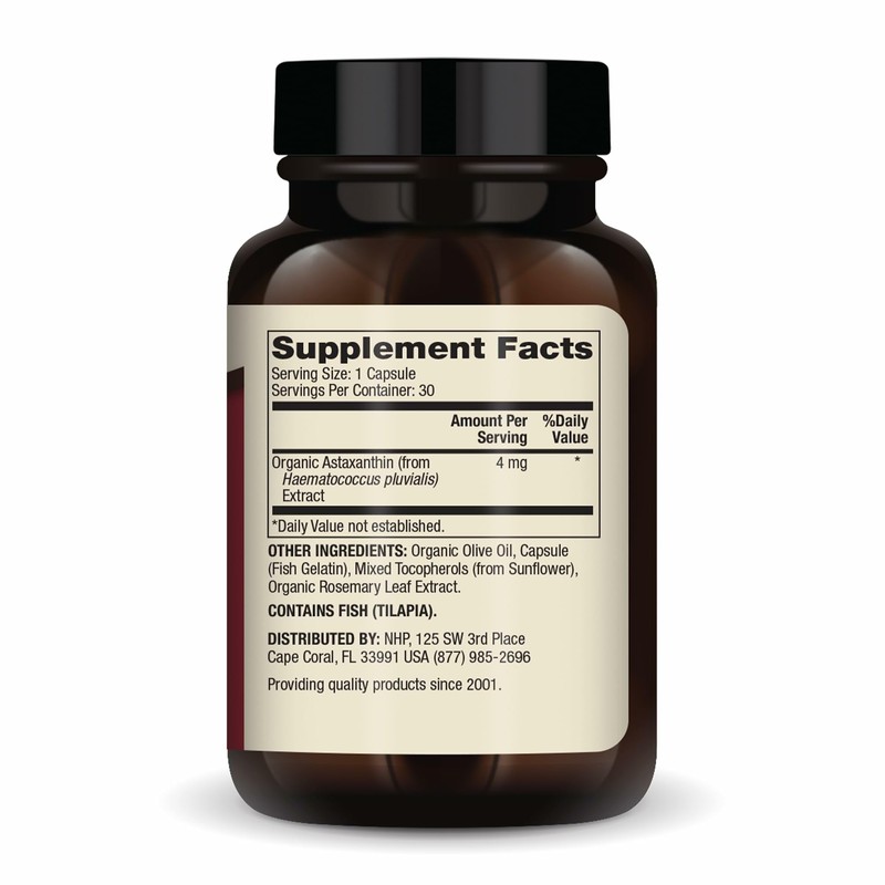 Dr. Mercola Organic Astaxanthin - 4 mg Astaxanthin - Powerful